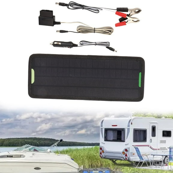 Solar Panel 12V Trickle Charger Battery Charging Kit Maintainer Boat Car RV