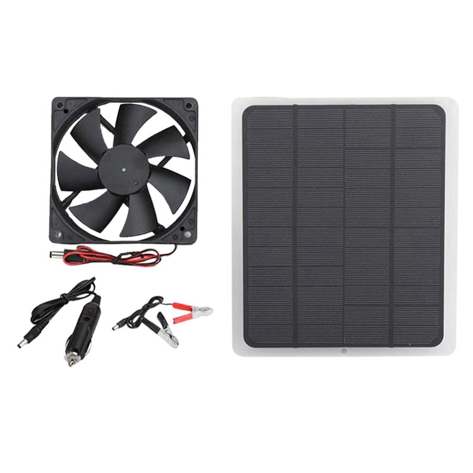 Solar Panel 20W 12V USB Solar Powered Fan Outdoor