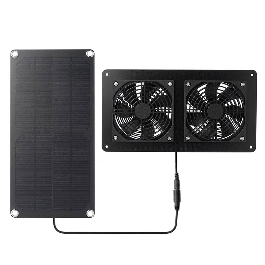 Solar Panel 30W 12V Exhaust Fan For Outdoor Chicken Coop Greenhouse