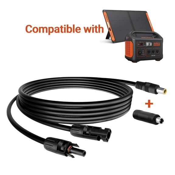 Solar Panel Adapter for Jackery Compatible with MC-4 to DC 8mm Extension Cable Connector for GZ Yeti Jackery Bluetti Solar Generator Power Station