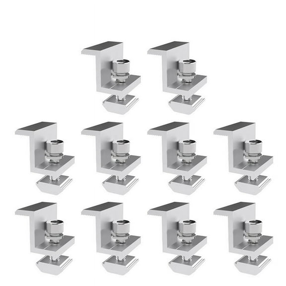 Solar Panel Adjustable Bracket Clamp PV Bracket Mounting Clip Solar End Clamp 35mm for Fixing Solar Panel