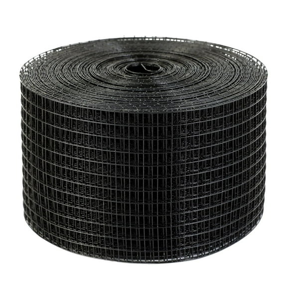 Solar Panel Bird Guard 8 inch x 100ft, Critter Guard Roll Kit - PVC Coated Steel Wire Mesh, 50 Tire Wires, Solar Panel Protection for Gardens & Rooftops