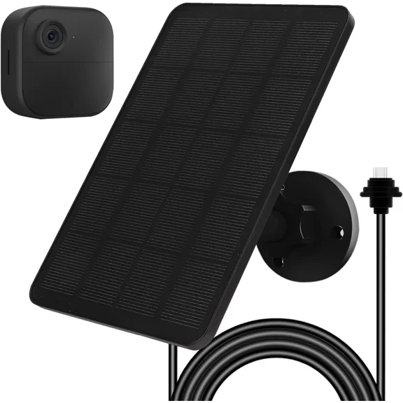 Solar Panel for Blink Camera, Solar Panel 4W Compatible with Blink Outdoor 4 (4Th Gen) Camera, Solar Charger for Camera Outdoor with 13.12Ft Outdoor Power Cable, Adjustable Mount, IP65 Waterproof