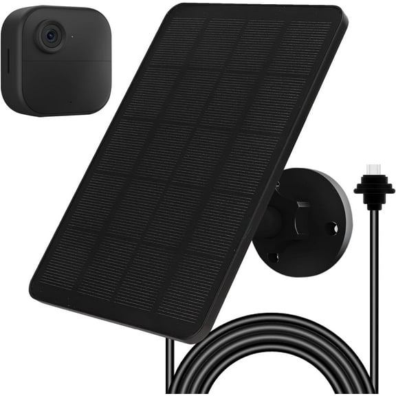 Solar Panel for Blink Camera, Solar Panel 4W Compatible with Blink Outdoor 4 (4th Gen) Camera, Solar Charger for Camera Outdoor with 13.12Ft Outdoor Power Cable, Adjustable Mount, IP65 Waterproof