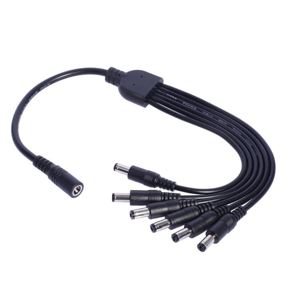 Solar Panel Charging Cable 5.5x2.1mm 5.5x2.5mm for Outdoor Power Solutions 6 in 1 Designing for Multiple Devices