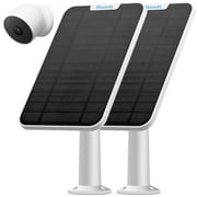 Solar Panel Charging For Google Nest Camera Outdoor & Indoor (Battery), with 13.1ft Waterproof Charging Cable, IP65 Weatherproof（2-Pack)
