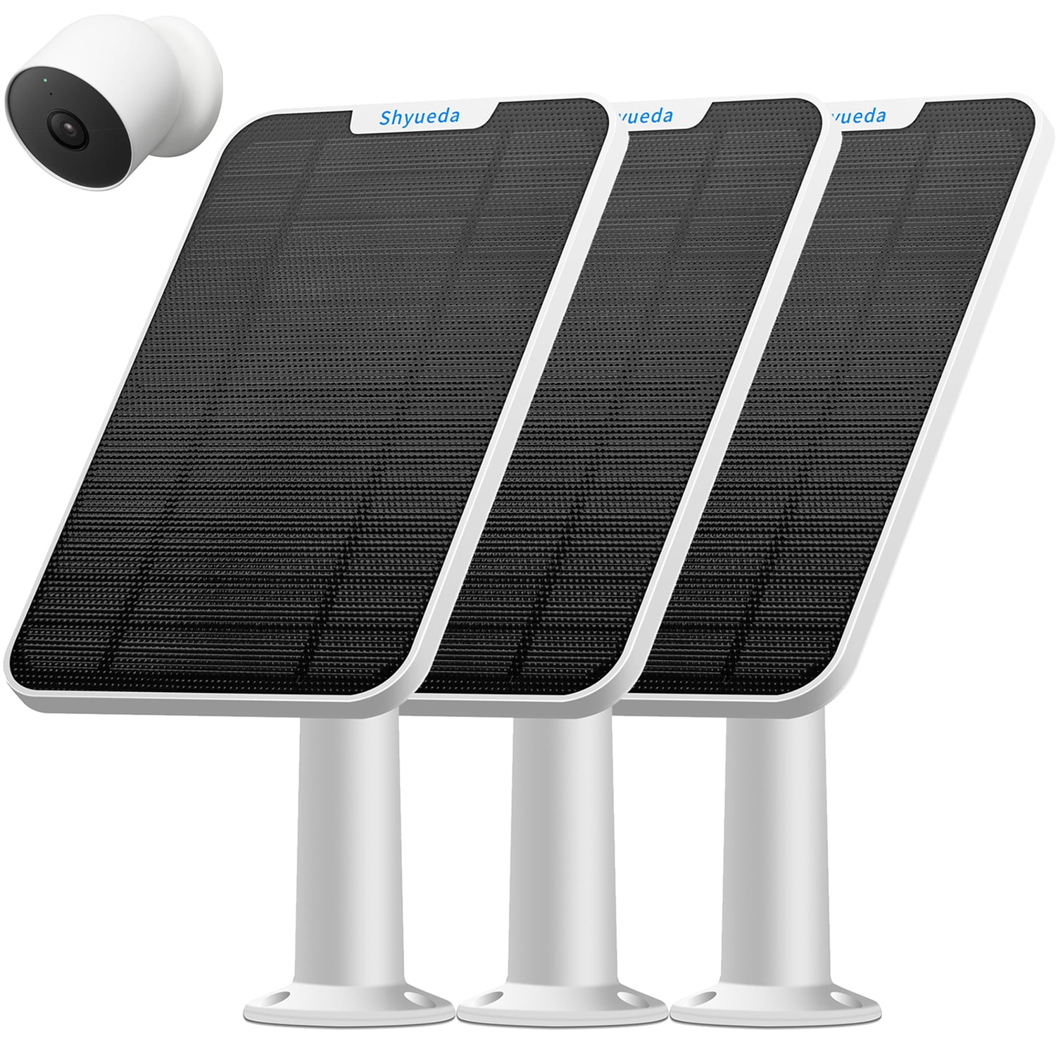 Solar Panel Charging For Google Nest Camera Outdoor & Indoor (Battery