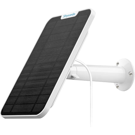 Solar Panel Charging For SimpliSafe Outdoor Camera, with 13.1ft Waterproof Charging Cable, IP65 Weatherproof(1-Pack)