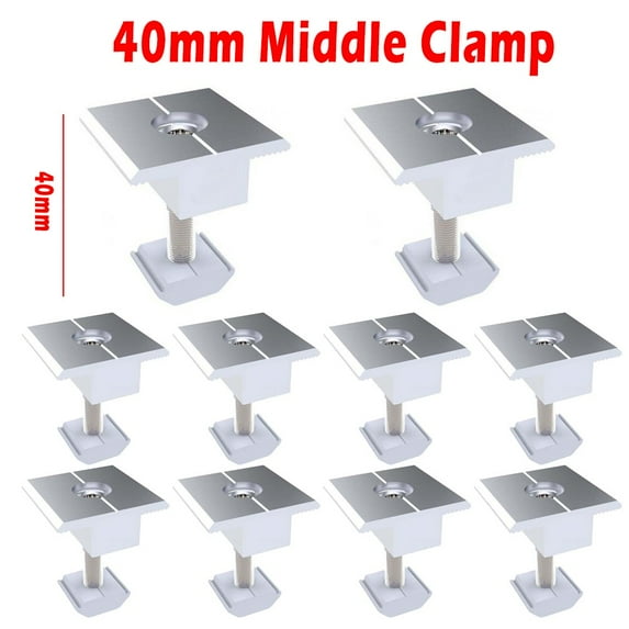 Solar Panel Clamp Solid 30-45mm For Connecting and Fixing Solar Panel on Rails