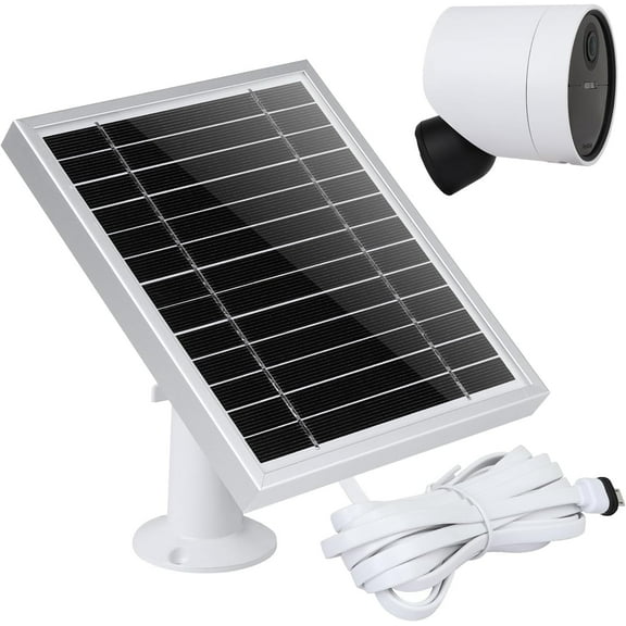 Solar Panel Compatible with SimpliSafe Outdoor Security Camera,Power Your SimpliSafe Outdoor Camera continuously, AL