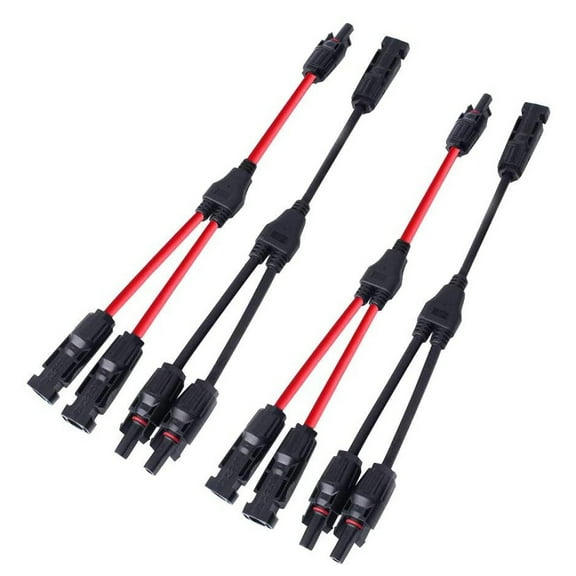 Solar Panel Connectors, Y Branch Parallel Adapter for Easy Installation, IP67 Waterproof, Resistant to High Temperature, Your Ultimate Solution for Solar Panel Systems (1 Pair)