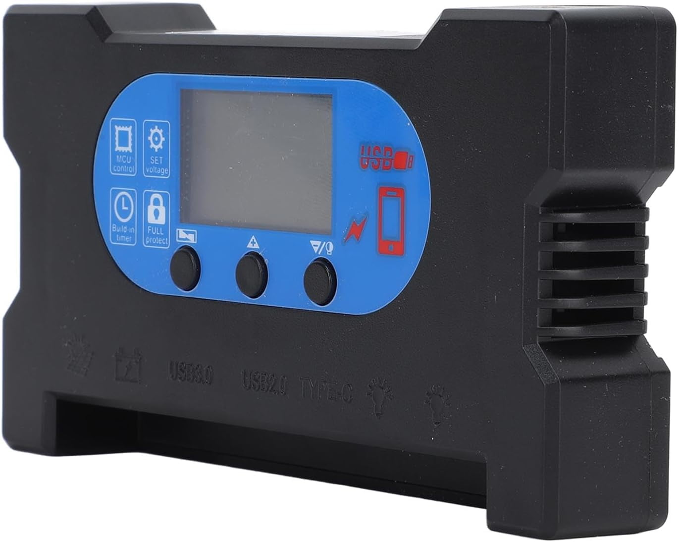 Solar Panel Controller, Fast Charging Type C Dc Multiple Protection