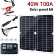 thumbnail image 1 of Solar Panel,DFITO 40W Solar Panel Kit,100A 12V Battery Charger With Controller for Car RV Boat Home Roof Van Camping, 1 of 7