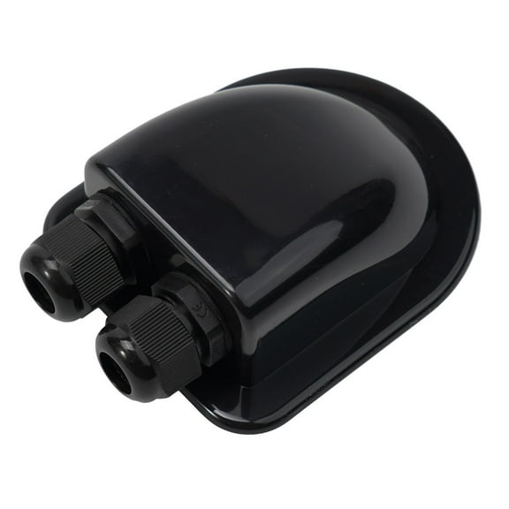 Solar Panel Double Hole Wire Cable Entry Gland Sealing Box Curved Cable Connector Waterproof For RV Caravan Motorhome Boat