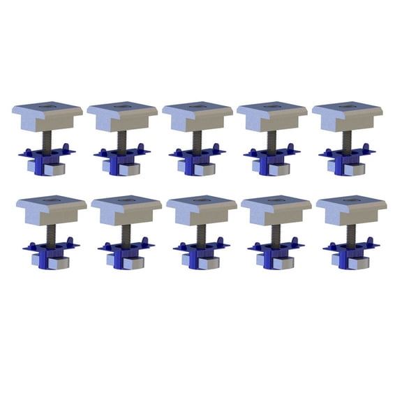 Solar Panel End Clamps with Cone Nuts for Easy DIY Installation - Pack