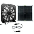 thumbnail image 1 of Solar Panel Fan Kit 13.5inch 100W Waterproof Solar Powered Exhaust Fan 3000rpm Auto Adjustable High Efficiency Cooling Chicken Coop Solar Fan Solar Camping Fan for Dog Kennel, 1 of 10