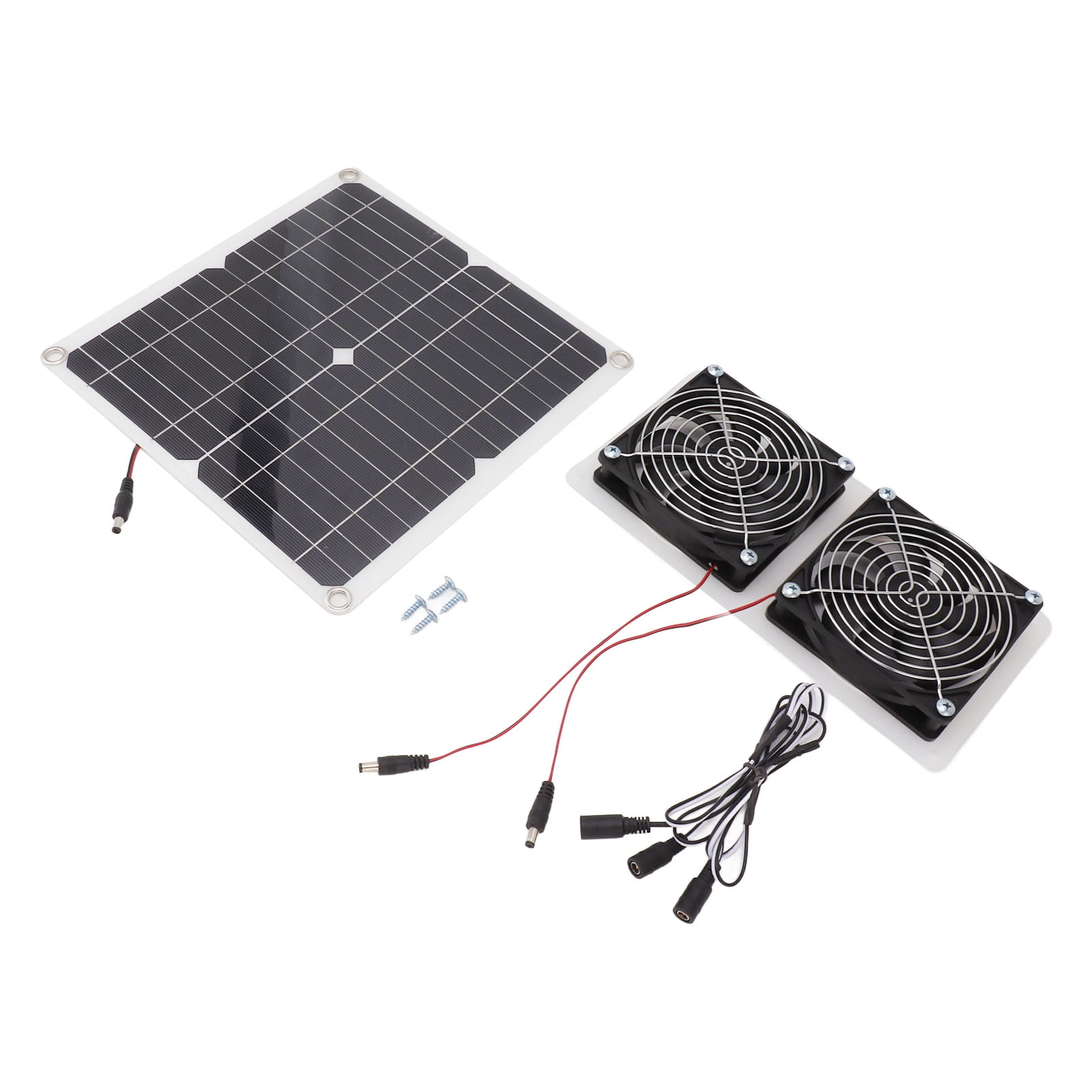Solar Panel Fan Kit 15w Double Weatherproof Fan With 130cm Extension