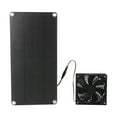 Solar Panel Fan Kit 20W Powered Mini Portable for Greenhouse Chicken