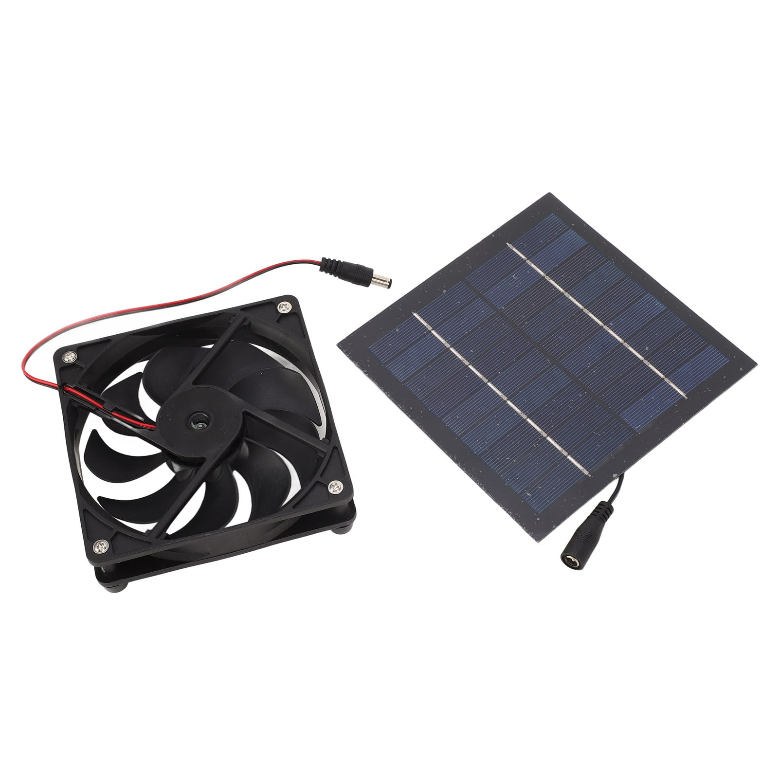 Solar Panel Fan Kit 50W Powered Portable for Greenhouse Sheds Chicken