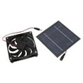 Solar Panel Fan Kit 50W Powered Portable for Greenhouse Sheds Chicken