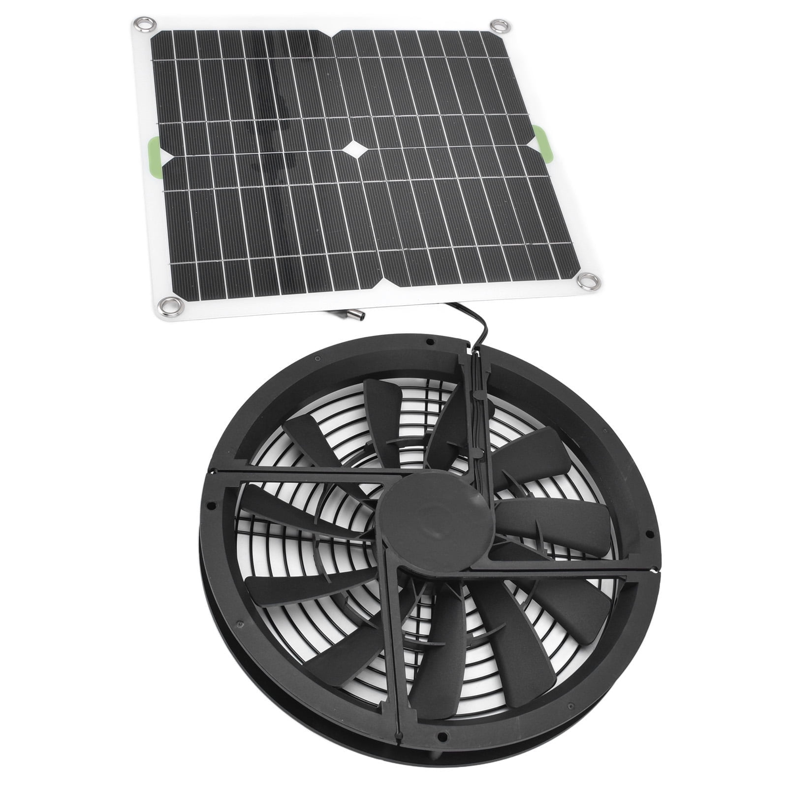 Solar Panel Fan, Solar Greenhouse Fan Round Ventilation Case For Pet House For Greenhouse Shed For Chicken Coop