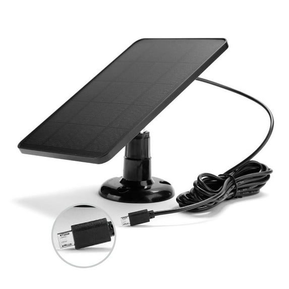Solar Panel For Blink Camera 4W 5V Outdoor Solar Charger With 9.84ft Cable Doorbell Solar Charging Panels Replace Accessories
