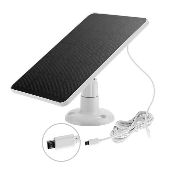 Solar Panel For Blink Camera 4W 5V Outdoor Solar Charger With 9.84ft Cable Doorbell Solar Charging Panels Replace Accessories