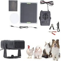 Solar Panel Heater for Chicken Coop/Dog House - Portable Monocrystalline Silicon PET Solar Charger (5V USB Output) with Heater, for Outdoor Camping/RV Travel, 1 Set