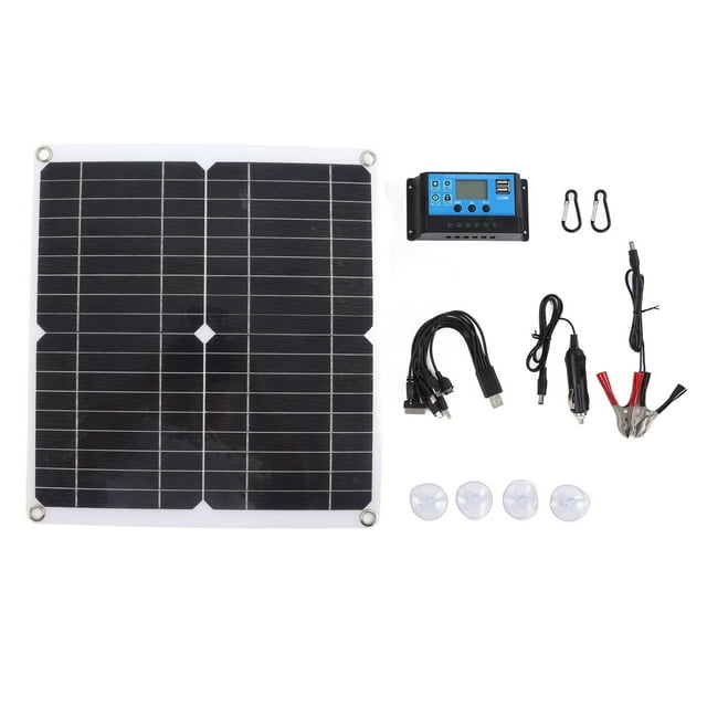 Solar Panel Kit 20W 12V Monocrystalline IP65 Waterproof DIY Solar Panel ...