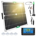 TSV Solar Panel Kit with 100A Charge Controller, RV and Boat Compatible