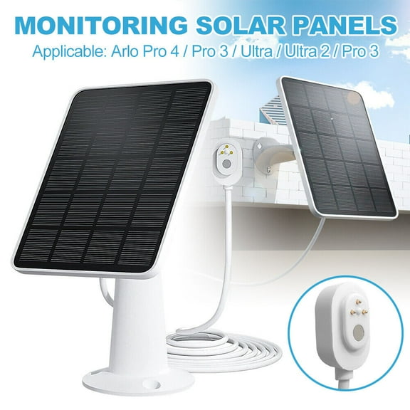 Solar Panel Magnetic Charger for Arlo Ultra/Ultra2/Pro 3/Pro 4 Security Camera