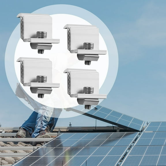 Solar Panel Module Bracket Roof Clamp Holder Adjustable for 30-50mm