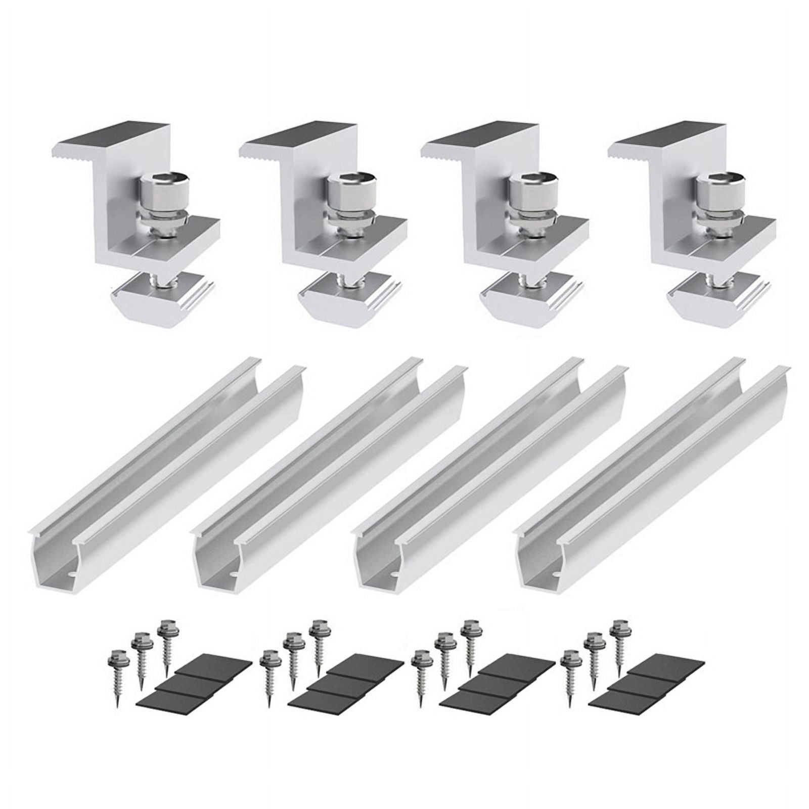 Solar Panel Mount Bracket Photovoltaic Panel Rail Solar Panel Mount Fastening Module with Mid