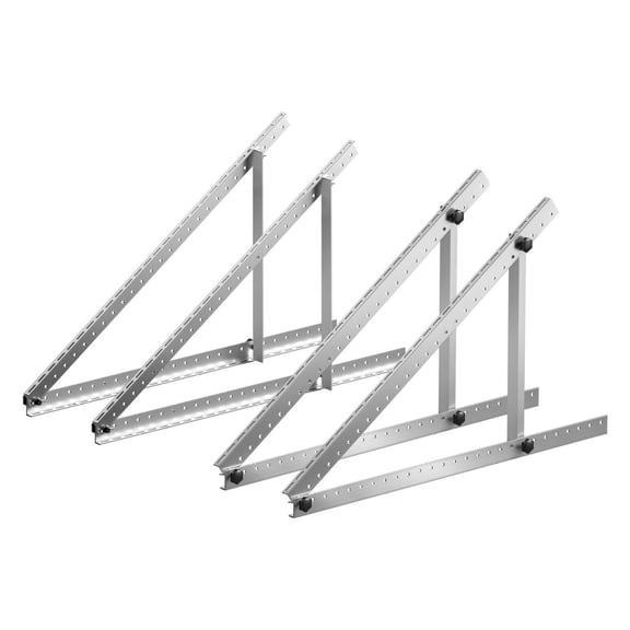 Solar Panel Mount Brackets 45-Inch 2-Set, Adjustable 0-90 Tilt, 100-400W Panels, RV Boat Off-Grid