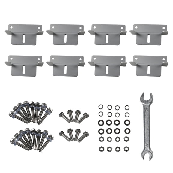 Solar Panel Mounting Brackets, Solar Panel Mounting Brackets Aluminum 2 Hole End Clamps for Motorhomes Roof
