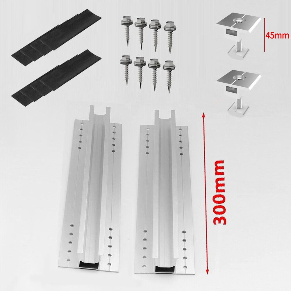 Solar Panel Mounting Rail for Trapezoidal Sheet Roof Bracket - Walmart.com