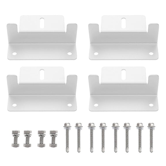 Solar Panel Mounting Z Brackets For Wall And Roof Installations Featuring Durable Installation Support 4 Sets