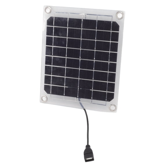 Solar Panel, Plug And Play Energy Saving Solar Power Panel  For Camping