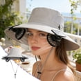 thumbnail image 1 of Solar Panel Powered Fan Built in Wide Brim Outdoor Fishing Hat USB Charging Men & Women Ultralight Sun Bucket Mission Cooling Cap, 1 of 6