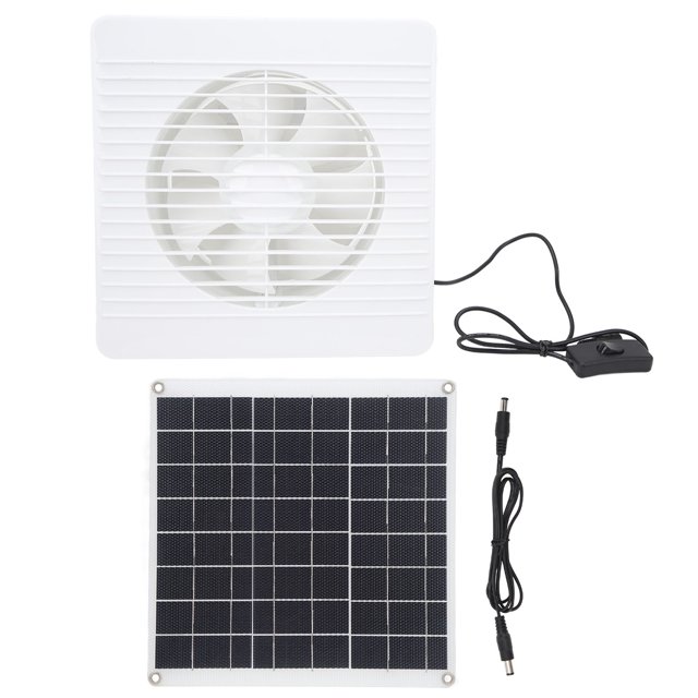 Solar Panel Powered Fan Maintain Air Circulation 6 Blades 15W Solar