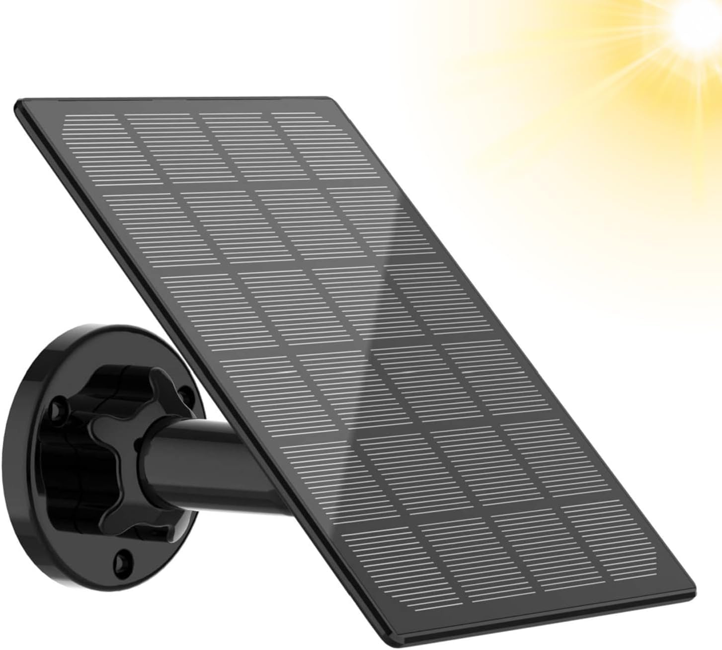 Solar Panel for Rechargeable Battery Outdoor Camera,Waterproof Solar