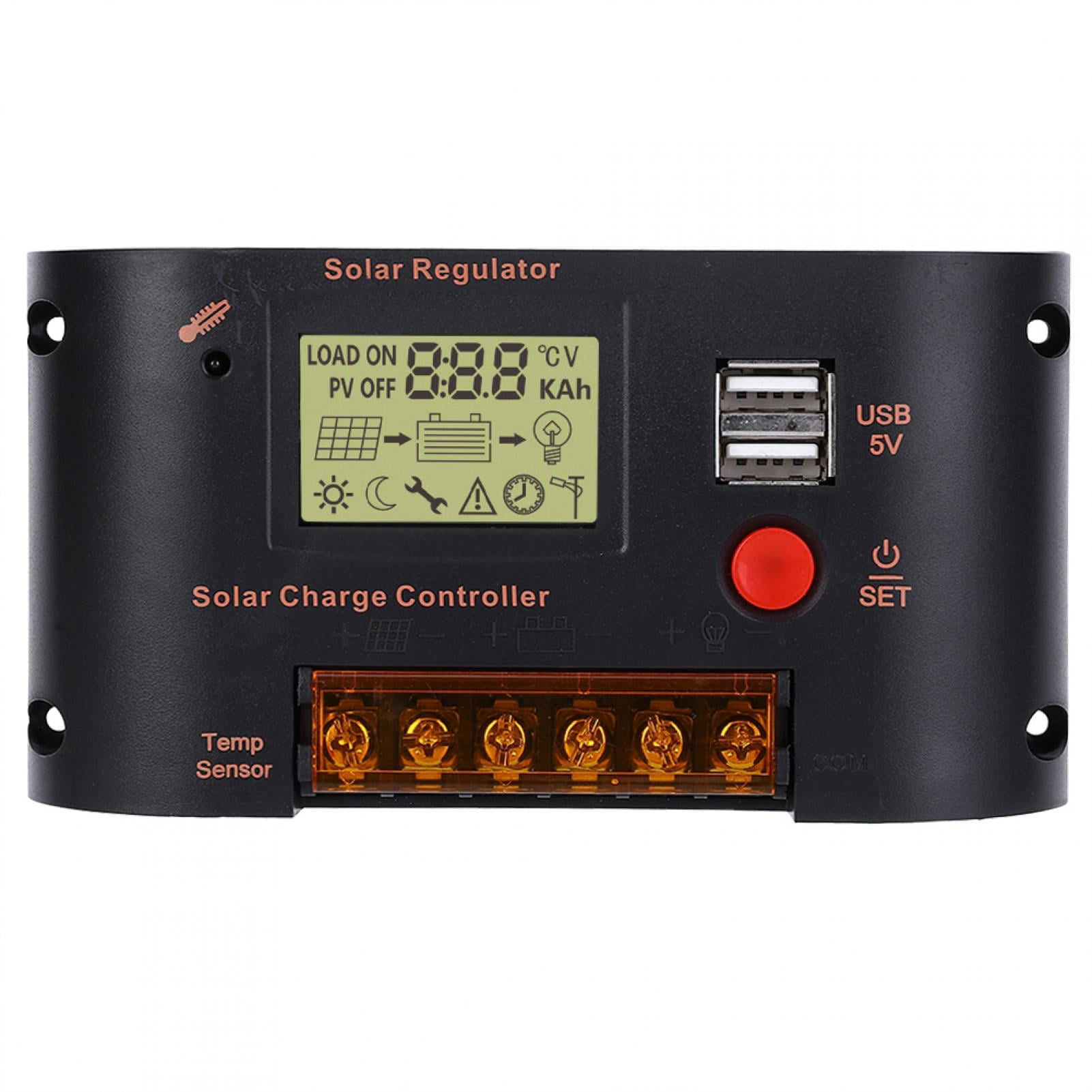 Solar Panel Regulator 20A Adjustable Daylight for 12V Lead Acid / 22.2V