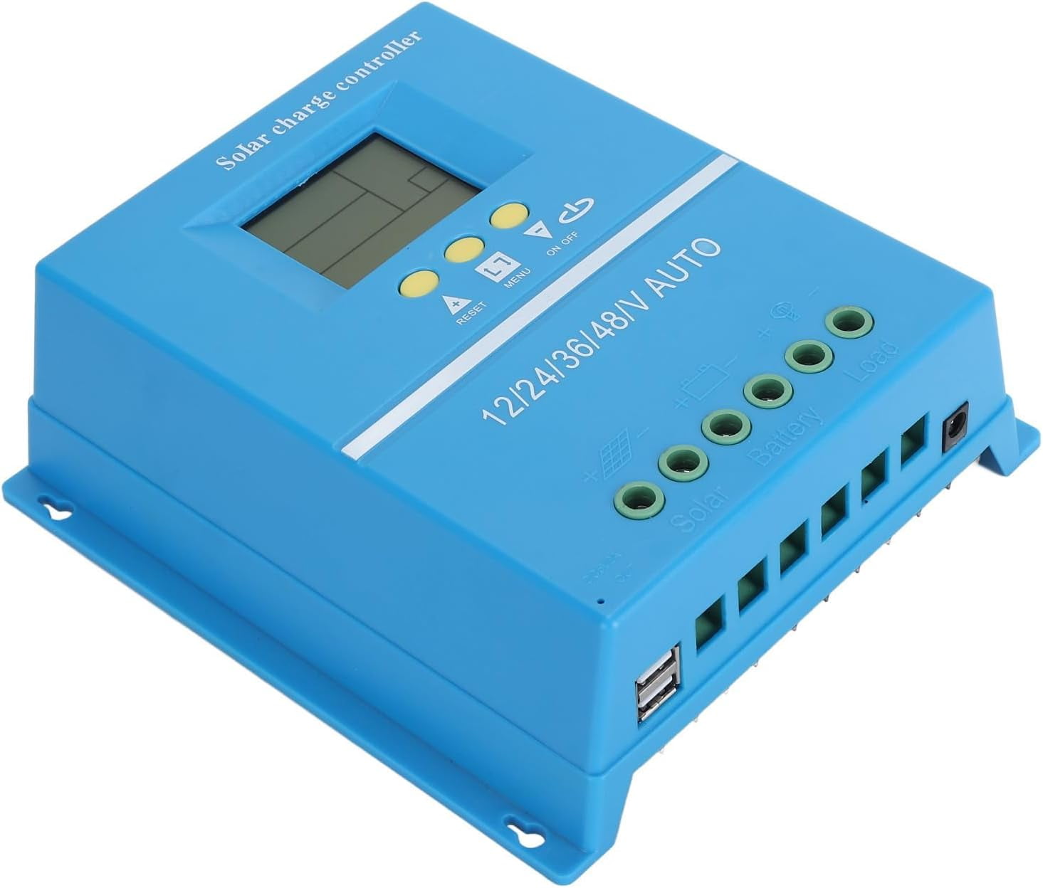 Solar Panel Regulator, Smart Solar Charge Controller 12V 24V 36V 48V Auto Efficient Compact Mppt