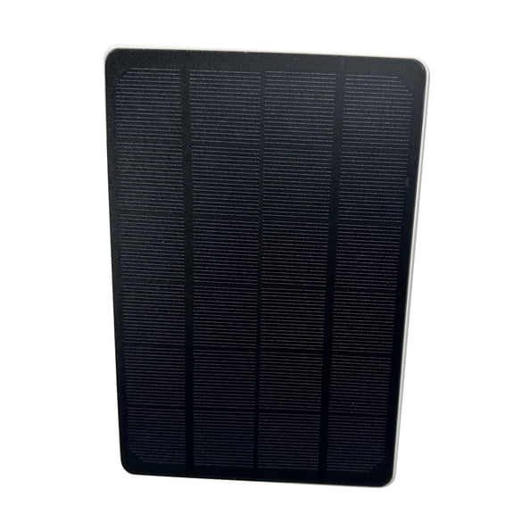 Solar Panel for Ring Camera, 3W Solar Charger Compatible with Ring Spotlight Cam & Stick Up Cam, Outdoor Camera Power Supply with 10FT DC Barrel Plug and USB-C Adapter, White