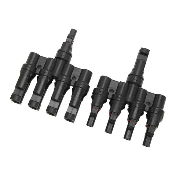 Solar Panel T Branch Connector, 1 to 4 PV Parallel Adapter for Solar Cable System