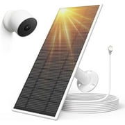 Solar Panel for Google Nest Cam Outdoor or Indoor, Battery - 4W Solar Power - Made for Google Nest