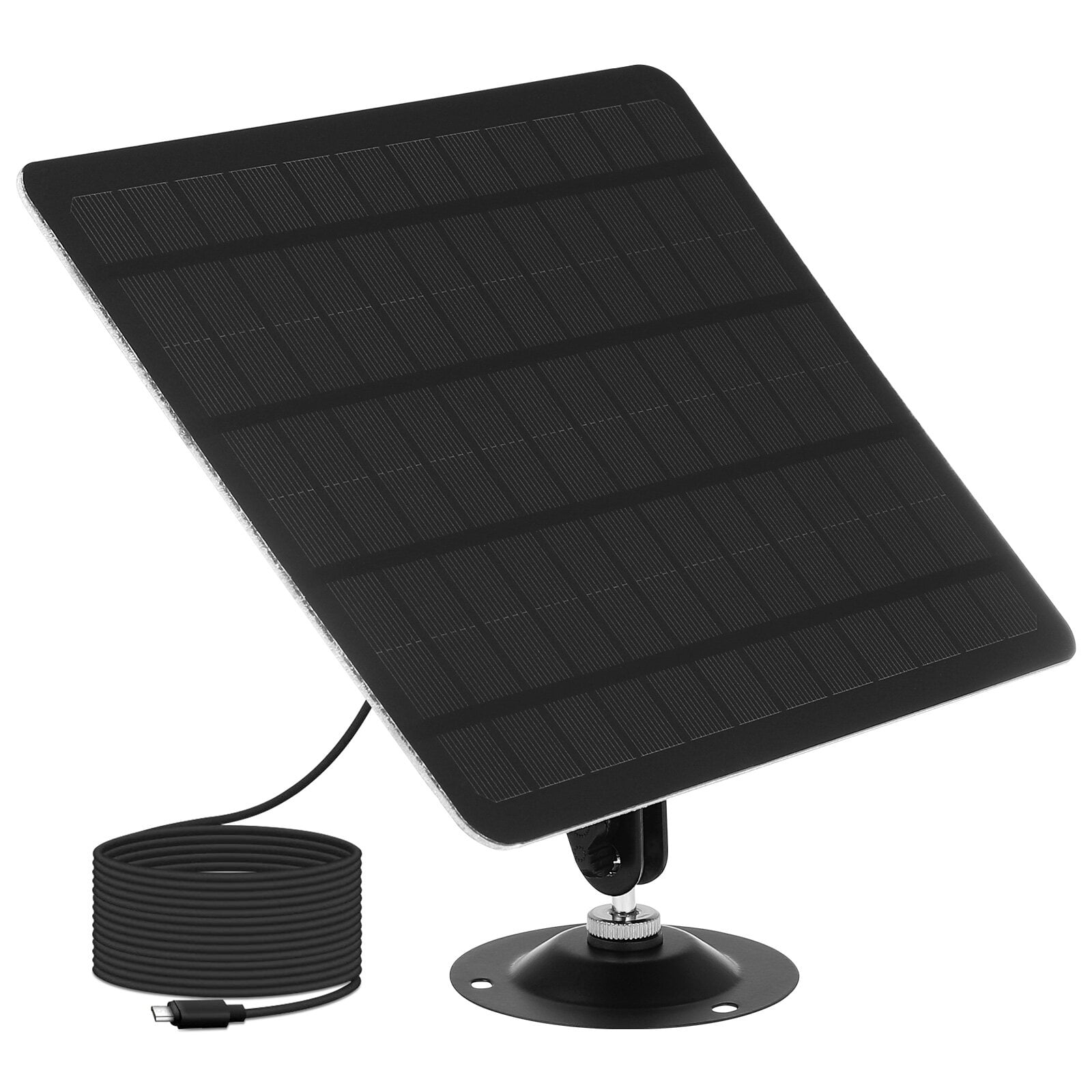 Toyandona Solar Panel 20W Continuous Charging for Security Cameras Assorted Color