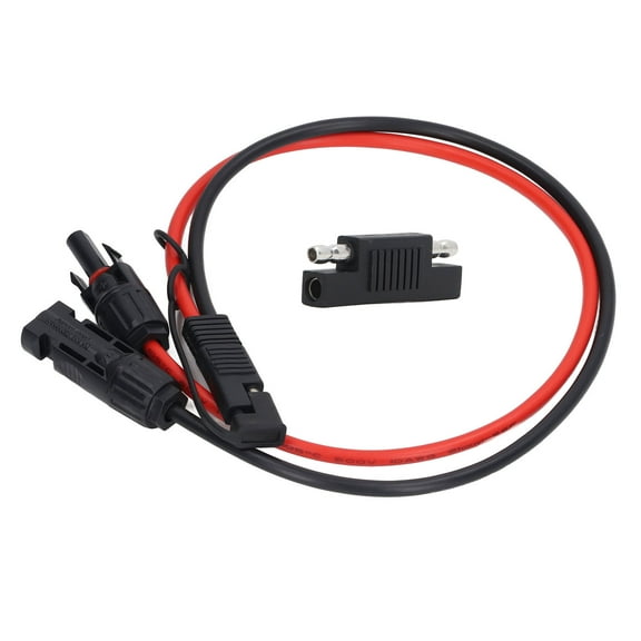 Solar Panel to SAE Adapter Cable 10AWG 0.60m/23.6in PV Connector Extension Cable