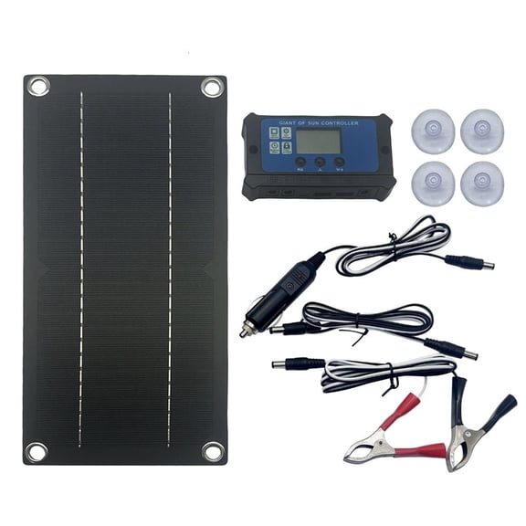 Solar Panel with Wire 600W 100A Dripping Glues Plate Solar Panel Polycrystalline Silicon Board Solar Systems Module