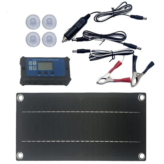 Solar Panel with Wire 600W 100A Dripping Glues Plate Solar Panel Polycrystallines Silicon Board Solar Systems Module